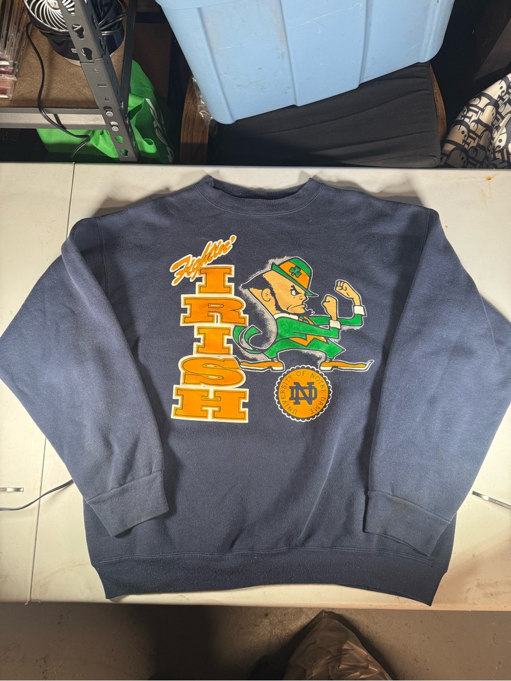 Vintage Notre Dame Crewneck XL - Savvy Made in USA